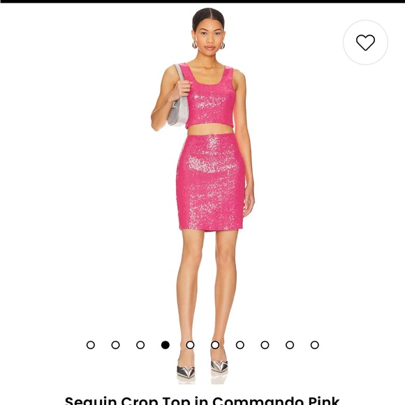 Commando Sequin Crop Top in Commando Pink - Picture 4 of 16